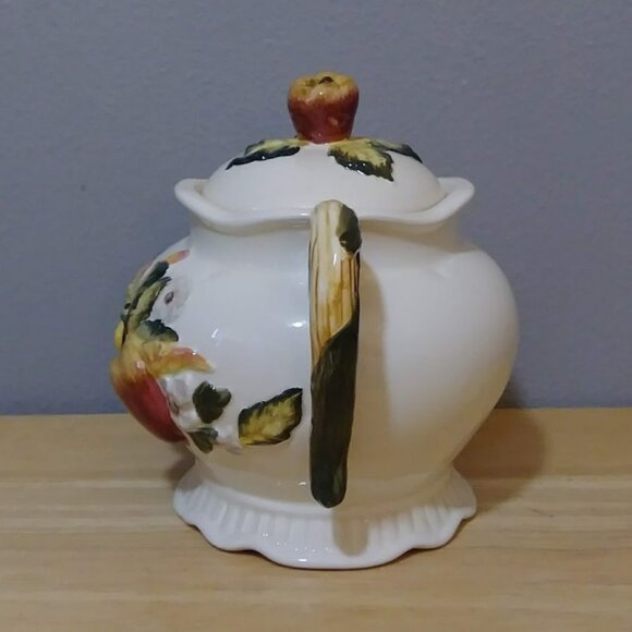 BICO China Harvest Fruit Berries Leaves Fall Ceramic Teapot - Picture 4 of 10